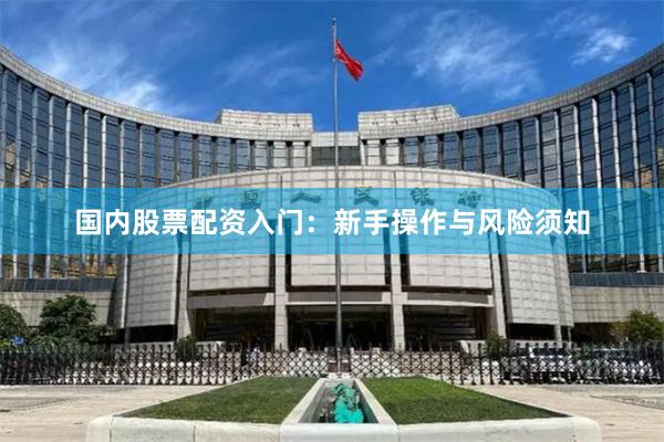国内股票配资入门：新手操作与风险须知